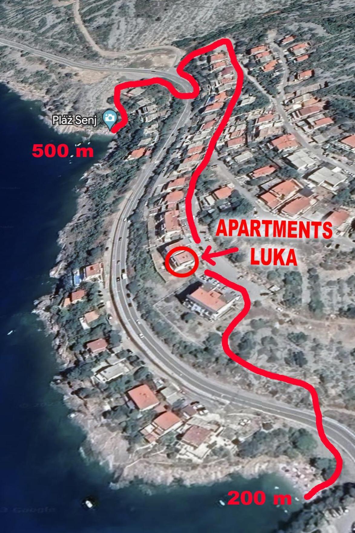 Studio Apartman Luka Senj  Exteriör bild